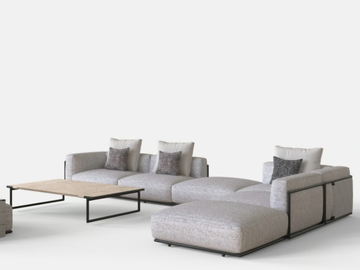 TRESSÉ - Sectional fabric garden sofa by Talenti - view 2