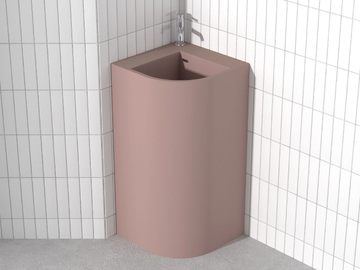 ANGLE LATMA - Corner Pietraluce® washbasin by Technova - view 2