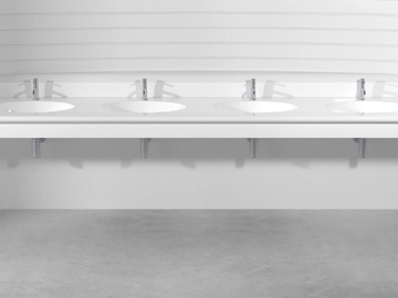OVAL PLTO4 - Wall-mounted Pietraluce® washbasin by Technova - view 3