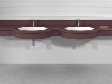 OVAL SMALL PLTOT - Wall-mounted custom Pietraluce® washbasin by Technova - view 2