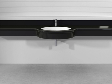 OVAL SMALL PLTOS - Wall-mounted custom Pietraluce® washbasin by Technova - view 2