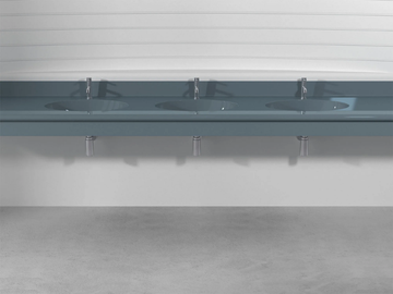 OVAL PLTO3 - Wall-mounted Pietraluce® washbasin by Technova - view 3