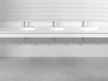OVAL PLTO3 - Wall-mounted Pietraluce® washbasin by Technova - view 2
