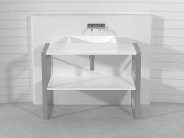 SQUARE CONSOLLE LCTB1 - Single Pietraluce® console sink by Technova - view 3