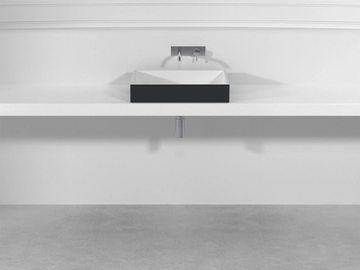 SQUARE SHORT LATQS - Countertop Pietraluce® washbasin by Technova - view 3