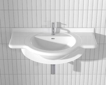 VENEZIA FIXED PLTE9 - Wall-mounted Pietraluce® washbasin by Technova - view 3