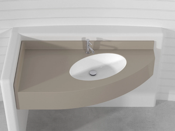ROMA PLTRP - Wall-mounted corner Pietraluce® washbasin by Technova - view 2