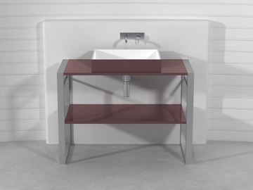 SQUARE CONSOLLE LCTB1 - Single Pietraluce® console sink by Technova - view 2