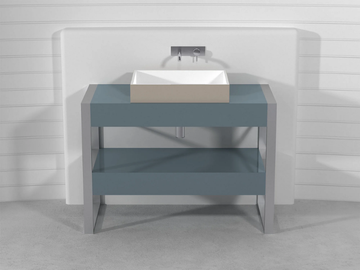 SQUARE CONSOLLE LCTC1 - Single Pietraluce® console sink by Technova - view 2