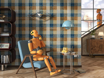CUNNIGHAM - Check nonwoven wallpaper by Tecnografica - view 2