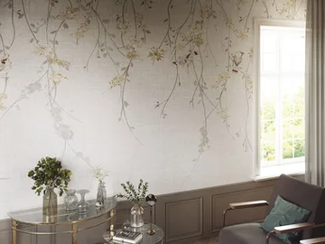 WAXWING - Nonwoven wallpaper with floral pattern by Tecnografica - view 2