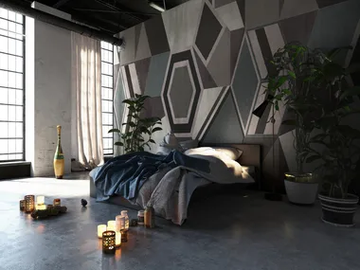 FORMA - Geometric nonwoven wallpaper by Tecnografica - view 2