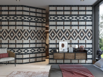 TIEBELÉ - Geometric nonwoven wallpaper by Tecnografica - view 2