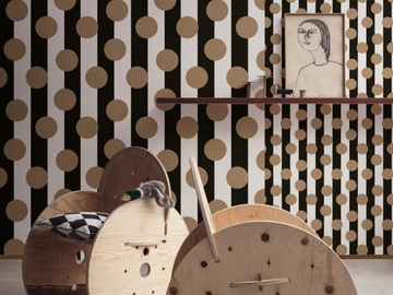 DOPPIO - Motif washable wallpaper by Texturae - view 2