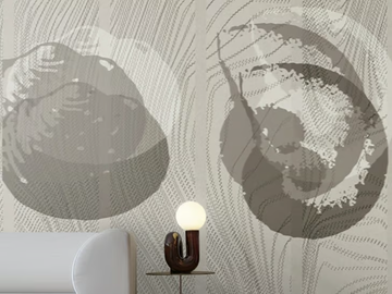 CAELUM FOSSILI - Washable panoramic wallpaper by Texturae - view 2