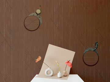 HIDDEN SYMPHONY - Motif panoramic wallpaper by Texturae - view 2