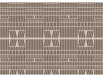 KARIBU CROSS - Geometric washable wallpaper by Texturae - view 3