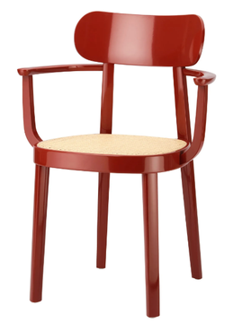 118 F - Solid wood chair with armrests by Thonet - view 3