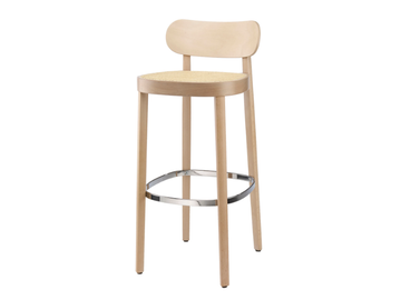 118 H - Wooden barstool by Thonet - view 2