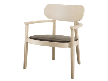 119 SPF - Solid wood easy chair with integrated cushion by Thonet - view 2