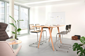 1510 - Rectangular High meeting table by Thonet - view 3