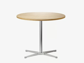 1818 - Round beech table by Thonet - view 2
