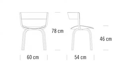 404 SPF - Wooden chair with armrests with integrated cushion by Thonet - view 3