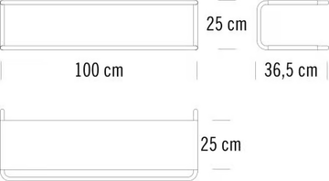 S 1521 - Coat rack / wall shelf by Thonet - view 3