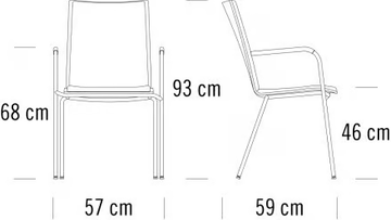 S 164 PF - Stackable upholstered chair with armrests by Thonet - view 3