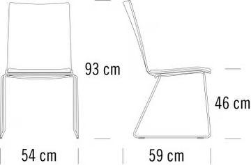 S 184 SPST - Sled base chair with armrests by Thonet - view 3
