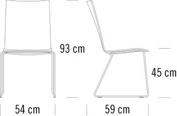 S 184 ST - Sled base chair with armrests by Thonet - view 3