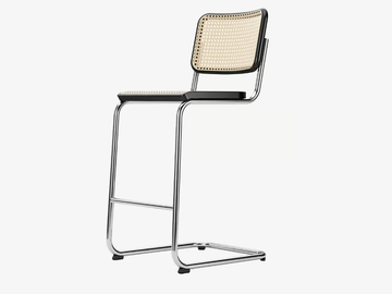 S 32 VH - Cantilever high stool with footrest by Thonet - view 2