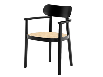 118 FV - Solid wood chair with armrests by Thonet - view 2