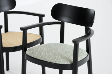 118 SPFV - Solid wood chair with integrated cushion by Thonet - view 3