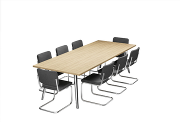 1545 - Rectangular wooden table by Thonet - view 3