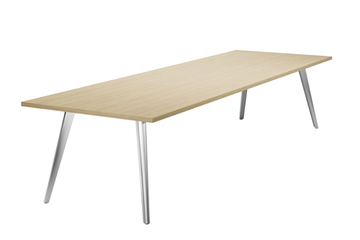 1545 - Rectangular wooden table by Thonet - view 2