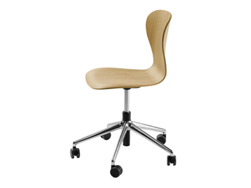 S 220 DRW - Wooden chair with castors by Thonet - view 2