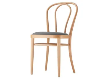 218 P - Upholstered wooden chair by Thonet - view 2