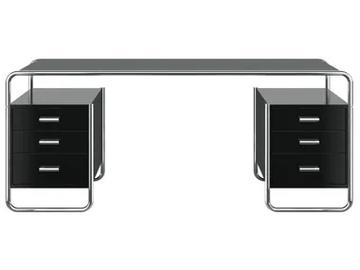 S 285/5 - Rectangular writing desk with drawers by Thonet - view 2