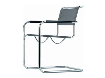 S 34 N - Cantilever mesh chair with armrests by Thonet - view 2