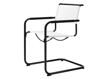 S 34 N Thonet All Seasons - Cantilever mesh chair with armrests by Thonet - view 2