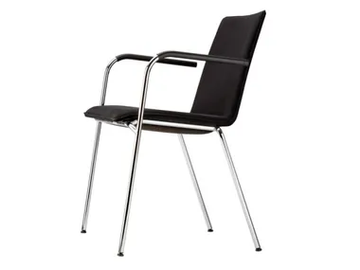 S 162 PVF - Stackable upholstered chair with armrests by Thonet - view 2