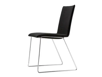 S 182 PVST - Sled base upholstered chair by Thonet - view 2