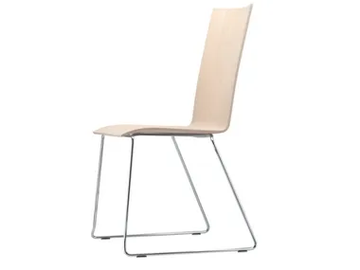 S 184 ST - Sled base chair with armrests by Thonet - view 2