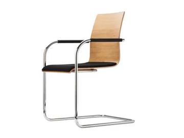 S 53 SPF - Cantilever chair with armrests by Thonet - view 2