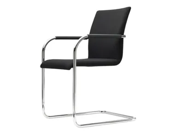 S 55 PF EVO - Cantilever upholstered chair with armrests by Thonet - view 2