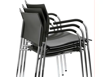 S 360 F - Stackable polypropylene chair with armrests by Thonet - view 3