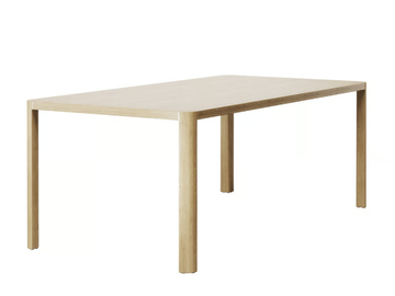 1140 - Rectangular solid wood dining table by Thonet - view 2