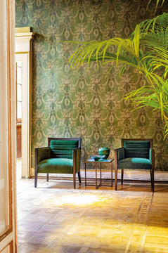 GINEVRA - Fabric armchair with armrests by Tirolo - view 3