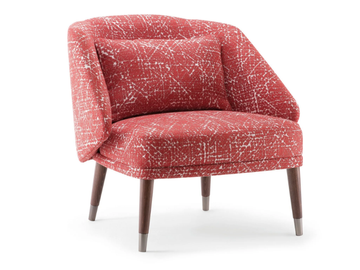 MEG - Upholstered easy chair with armrests by Tirolo - view 2